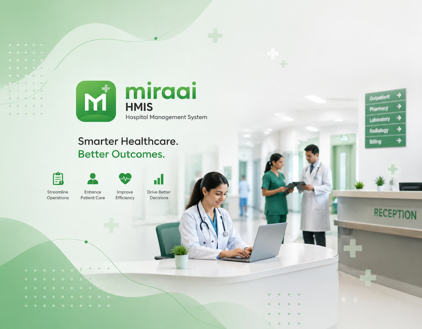 Hospital sign-in illustration